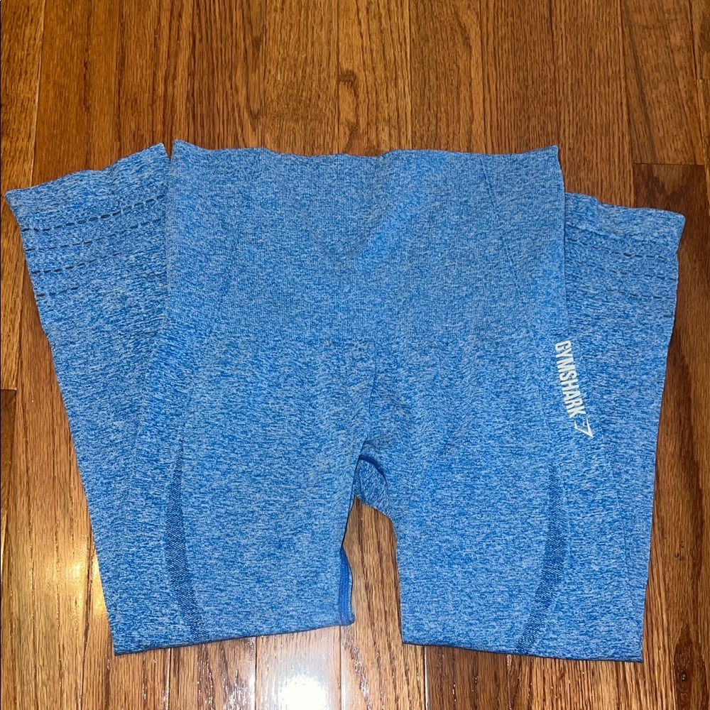 Gymshark Dry Moisture Compression Capri High Waisted Blue Leggings Women’s Small